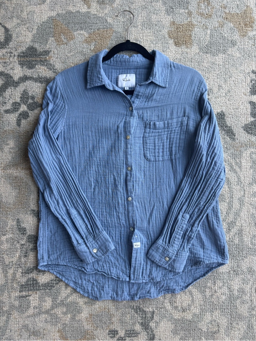 Rails Ellis Organic Cotton Gauze Button-Up Shirt
